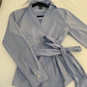 Ann Taylor Factory Wrap Blouse